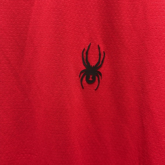 🚩 Spyder Red Short Sleeve Tee size medium - Picture 5 of 8